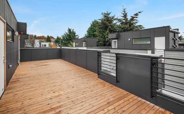 East-Facing View from the Rooftop Deck of Oncore Townhomes