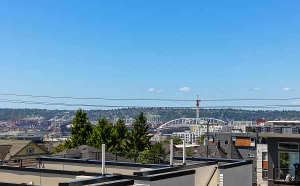 Stadium View from the Roof Deck of 212B 18th Ave in the Cabochon Collection