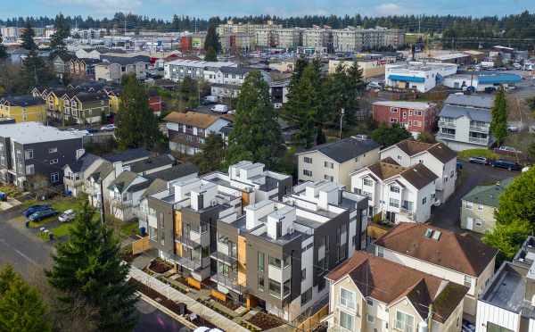 Aerial View of the Maya Townhomes