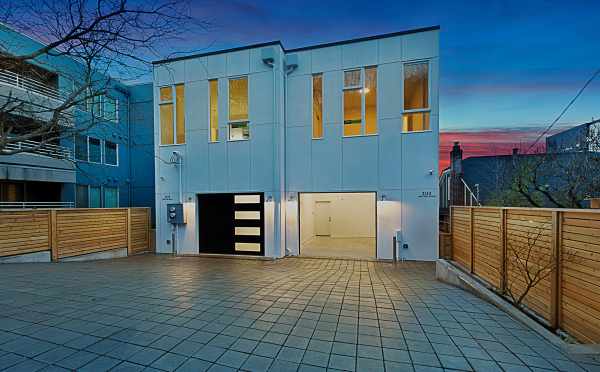 Exterior of the Garages of the Twin II Townhomes