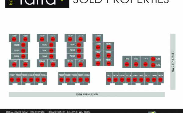 Map of Homes at Talta in Ballard