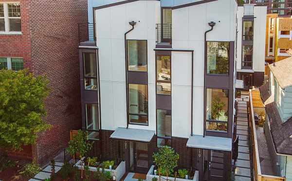 Exterior of The Wyn Townhomes at 1121 E Howell St in Capitol Hill