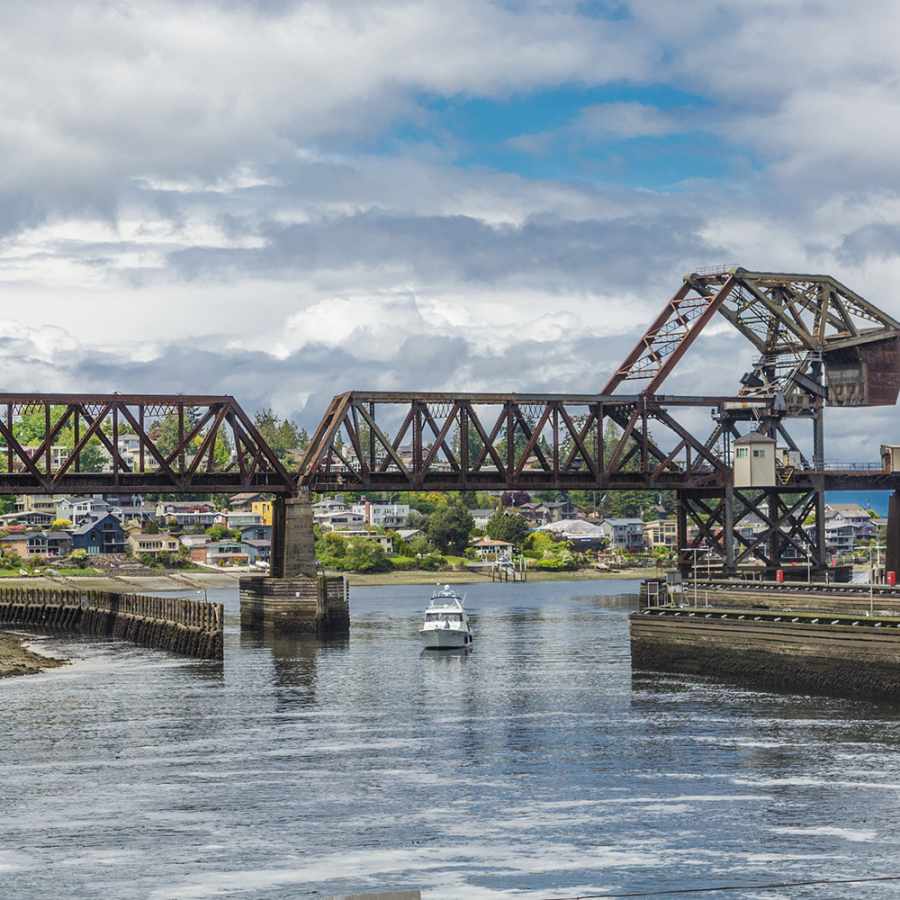 The Salmon Bay Bridge at the Ballard Locks