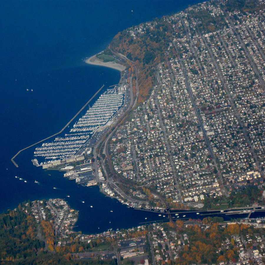 Aerial Photo of the Ballard Area of Seattle