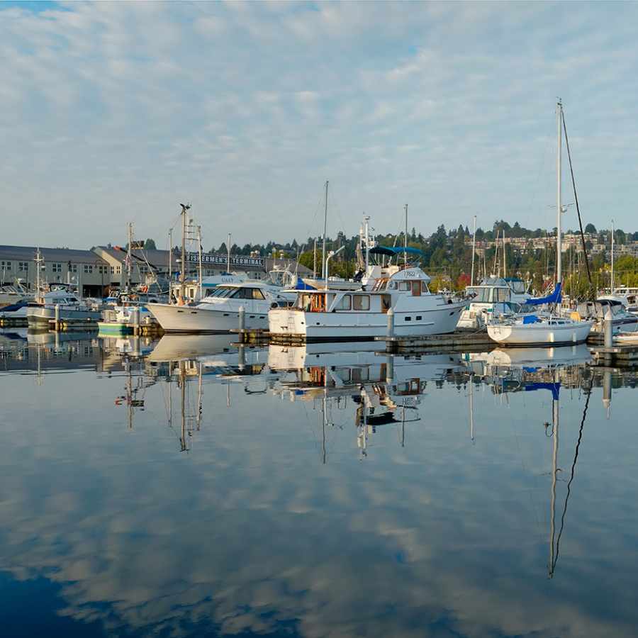 Fishermen's Terminal in North Queen Anne Seattle