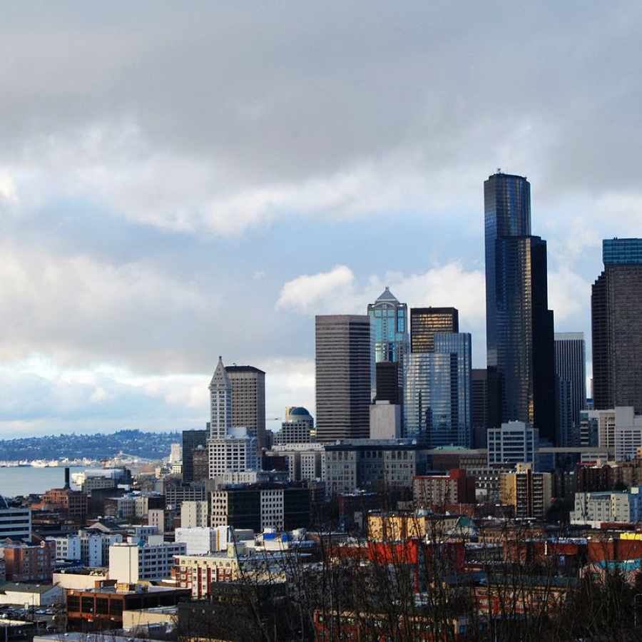 View of downtown Seattle via Rizal Park on Beacon Hill. Photo credit Waqcku.