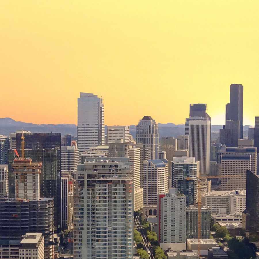 Seattle, Washington at Sunrise