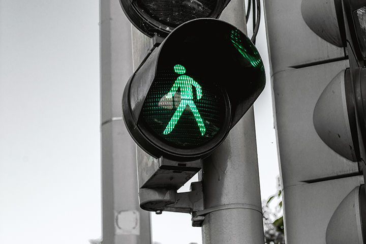 Street Light for Walking Pedestrians